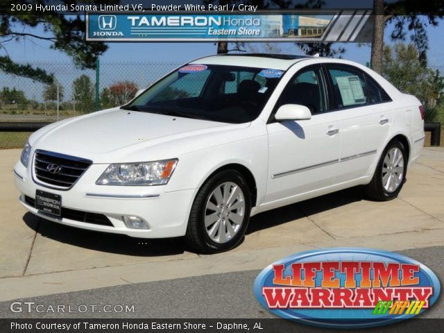 2009 Hyundai Sonata Limited V6 in Powder White Pearl