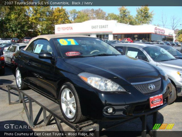 2007 Toyota Solara SLE V6 Convertible in Black