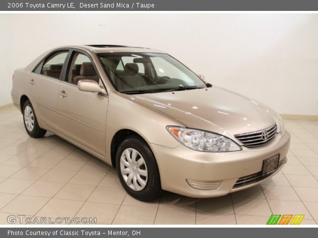 2006 Toyota Camry LE in Desert Sand Mica
