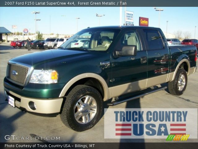 2007 Ford F150 Lariat SuperCrew 4x4 in Forest Green Metallic
