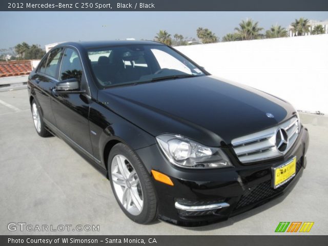 2012 Mercedes-Benz C 250 Sport in Black