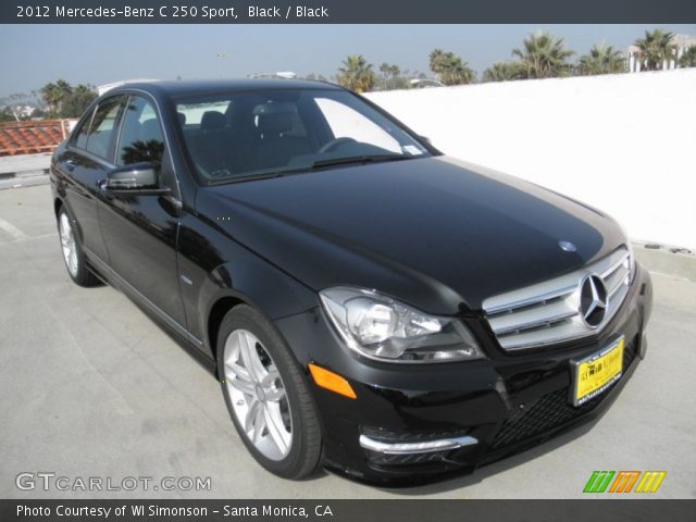 2012 Mercedes-Benz C 250 Sport in Black