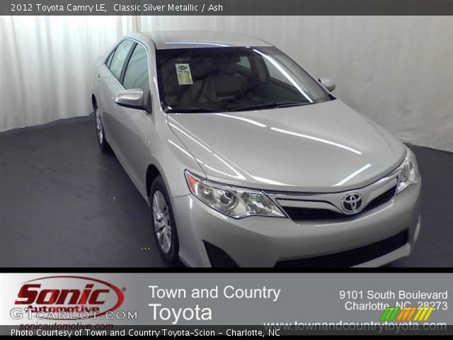 2012 Toyota Camry LE in Classic Silver Metallic