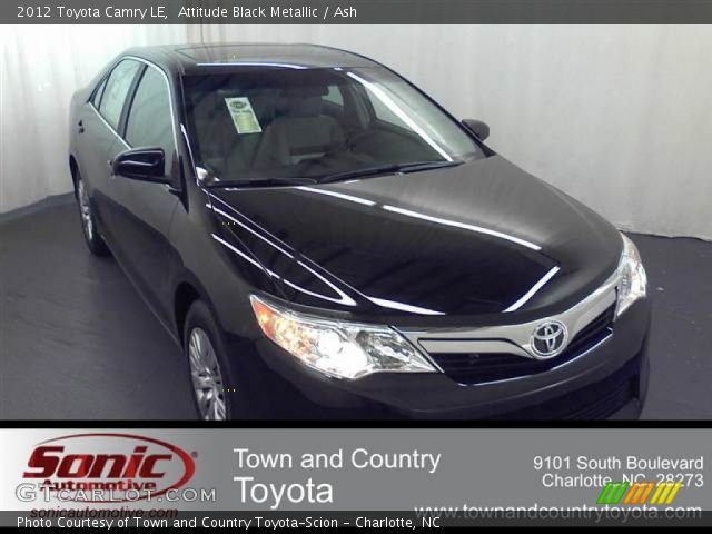 2012 Toyota Camry LE in Attitude Black Metallic