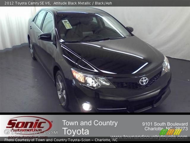 2012 Toyota Camry SE V6 in Attitude Black Metallic