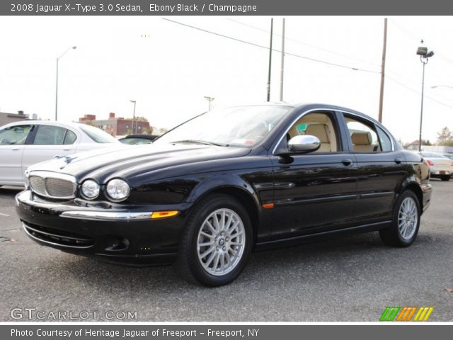 2008 Jaguar X-Type 3.0 Sedan in Ebony Black