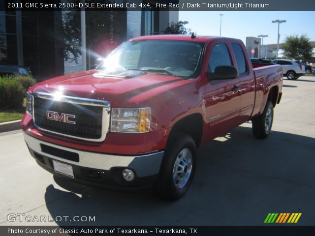 2011 GMC Sierra 2500HD SLE Extended Cab 4x4 in Fire Red