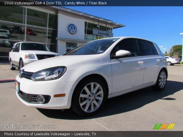 2010 Volkswagen Golf 4 Door TDI in Candy White