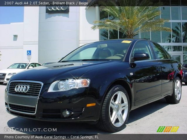 2007 Audi A4 2.0T Sedan in Brilliant Black