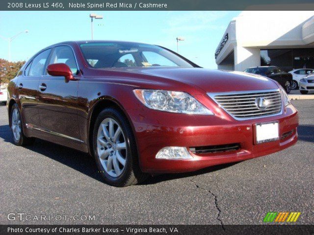 2008 Lexus LS 460 in Noble Spinel Red Mica