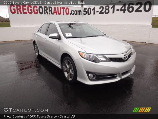 2012 Toyota Camry SE V6 in Classic Silver Metallic