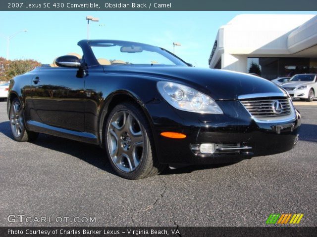 2007 Lexus SC 430 Convertible in Obsidian Black