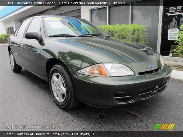 2001 Chevrolet Cavalier Sedan in Dark Colorado Green Metallic