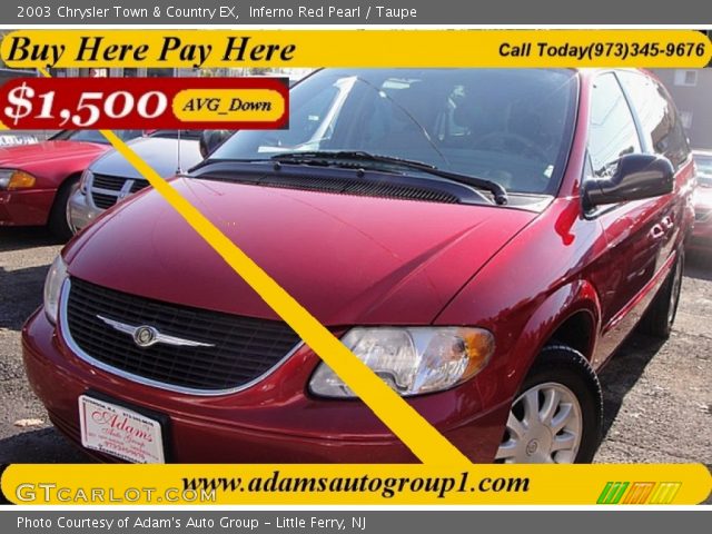 2003 Chrysler Town & Country EX in Inferno Red Pearl