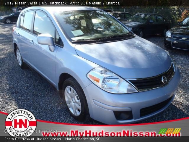 2012 Nissan Versa 1.8 S Hatchback in Arctic Blue Metallic