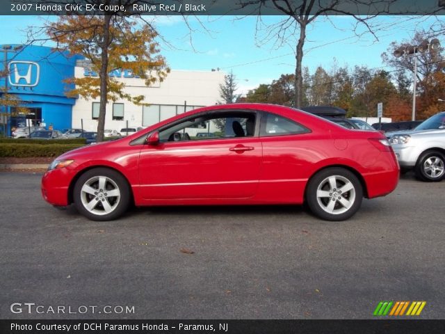 2007 Honda Civic EX Coupe in Rallye Red