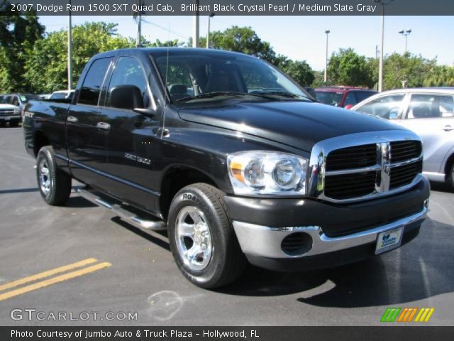 2007 Dodge Ram 1500 SXT Quad Cab in Brilliant Black Crystal Pearl