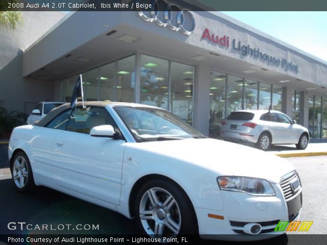 2008 Audi A4 2.0T Cabriolet in Ibis White