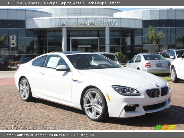 2012 BMW 6 Series 640i Coupe in Alpine White