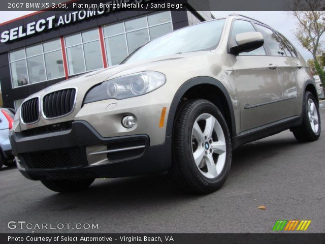 2007 BMW X5 3.0si in Platinum Bronze Metallic