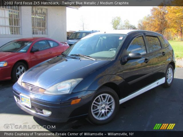 2003 Ford Focus ZX5 Hatchback in Twilight Blue Metallic