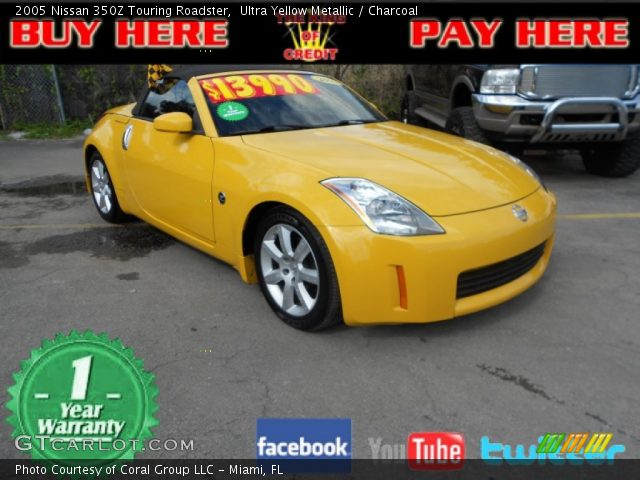2005 Nissan 350Z Touring Roadster in Ultra Yellow Metallic