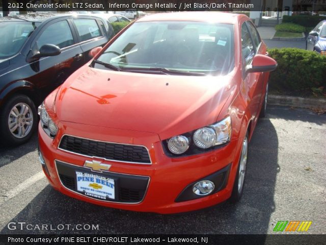 2012 Chevrolet Sonic LTZ Sedan in Inferno Orange Metallic