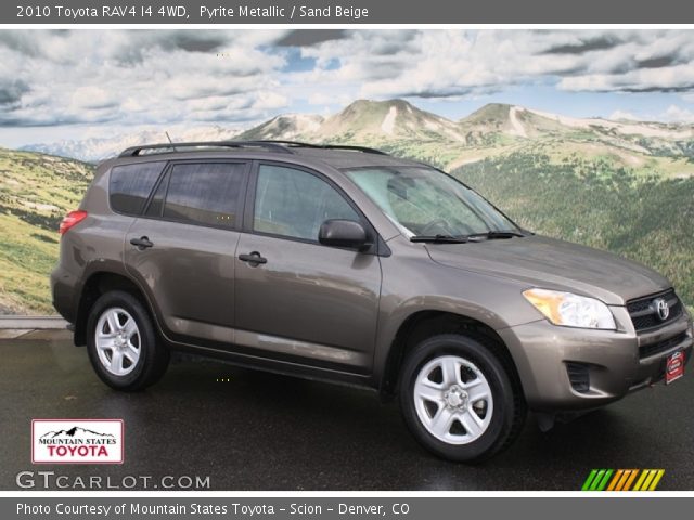 2010 Toyota RAV4 I4 4WD in Pyrite Metallic