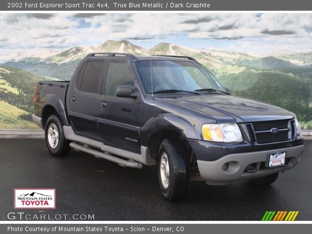 2002 Ford Explorer Sport Trac 4x4 in True Blue Metallic