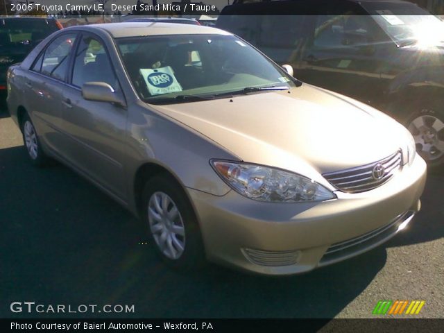 2006 Toyota Camry LE in Desert Sand Mica