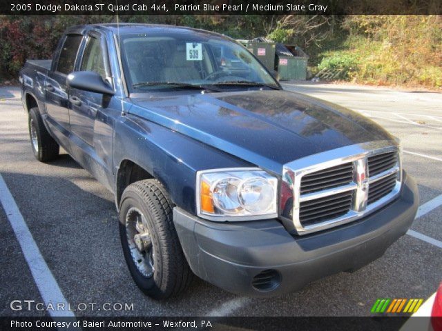 2005 Dodge Dakota ST Quad Cab 4x4 in Patriot Blue Pearl