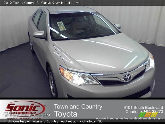 2012 Toyota Camry LE in Classic Silver Metallic