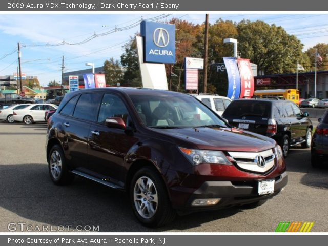 2009 Acura MDX Technology in Dark Cherry Pearl