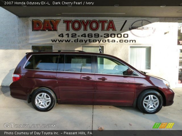 2007 Honda Odyssey EX-L in Dark Cherry Pearl