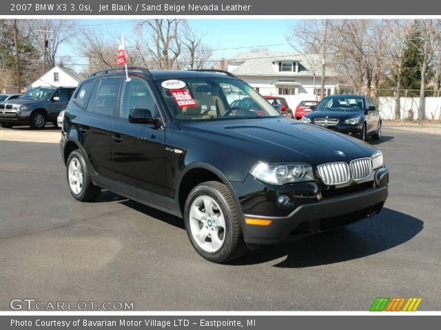 2007 BMW X3 3.0si in Jet Black