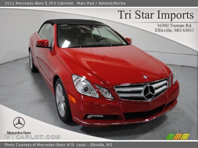 2011 Mercedes-Benz E 350 Cabriolet in Mars Red