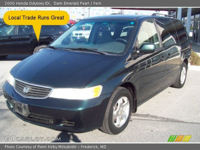 2000 Honda Odyssey EX in Dark Emerald Pearl