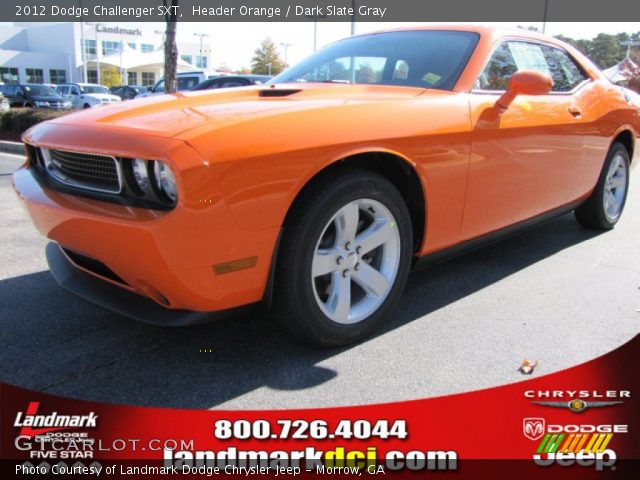 2012 Dodge Challenger SXT in Header Orange
