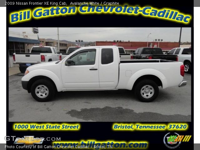 2009 Nissan Frontier XE King Cab in Avalanche White