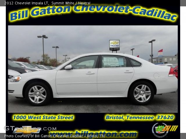 2012 Chevrolet Impala LT in Summit White