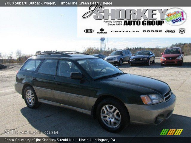 2000 Subaru Outback Wagon in Timberline Green Pearl