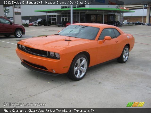 2012 Dodge Challenger SXT in Header Orange