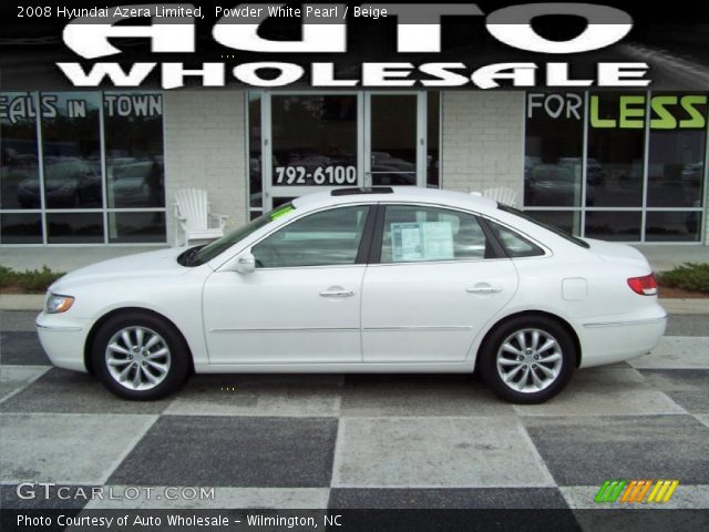 2008 Hyundai Azera Limited in Powder White Pearl