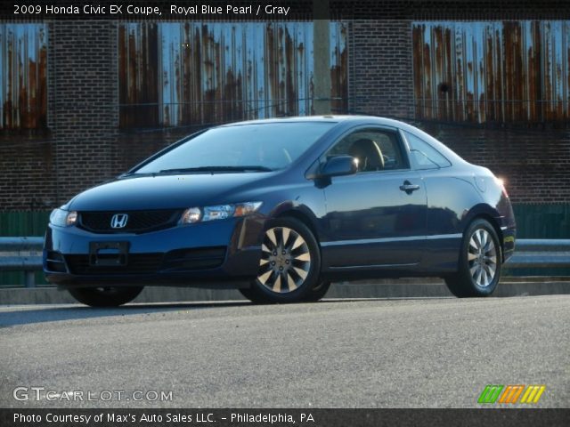 2009 Honda Civic EX Coupe in Royal Blue Pearl