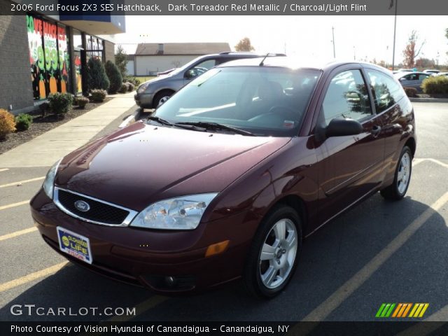 2006 Ford Focus ZX3 SES Hatchback in Dark Toreador Red Metallic