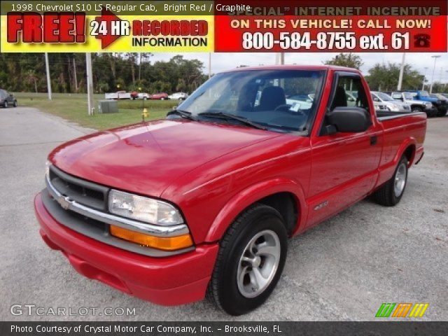 1998 Chevrolet S10 LS Regular Cab in Bright Red