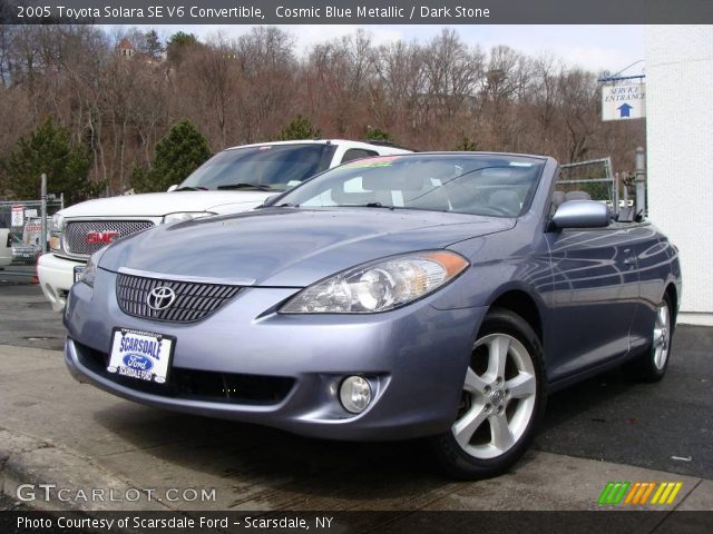 2005 Toyota Solara SE V6 Convertible in Cosmic Blue Metallic