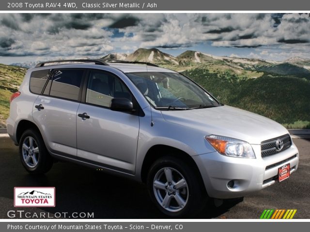 2008 Toyota RAV4 4WD in Classic Silver Metallic