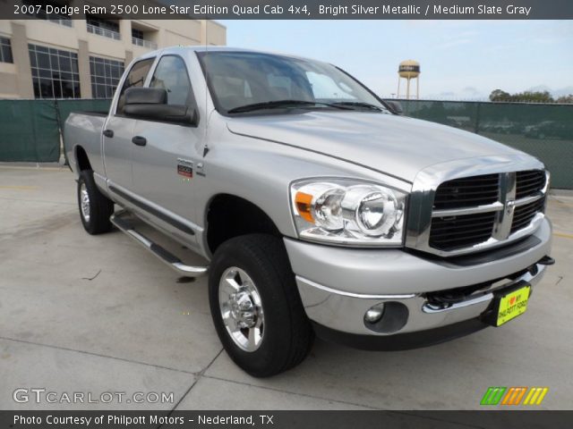 2007 Dodge Ram 2500 Lone Star Edition Quad Cab 4x4 in Bright Silver Metallic