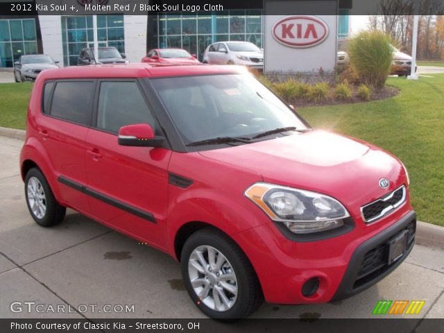 2012 Kia Soul + in Molten Red